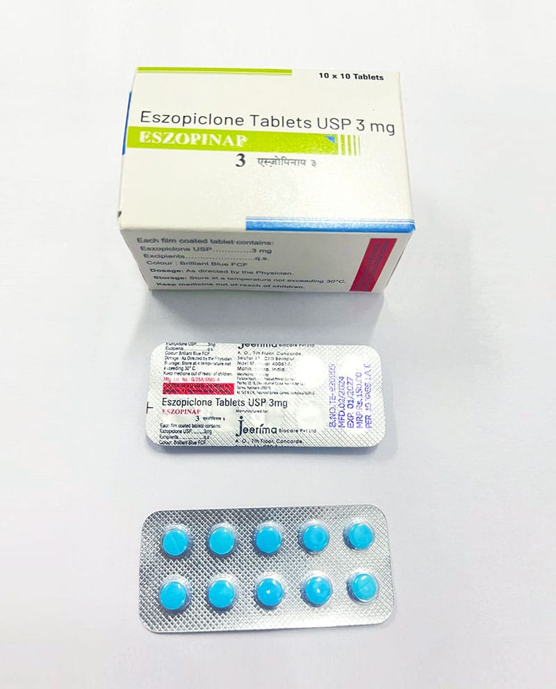 Eszopinap 3 (Eszopiclone tablets USP 3 mg)