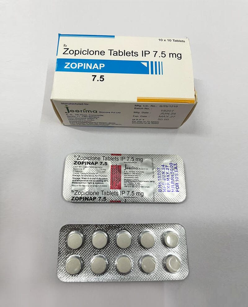 Zopinap 7.5 (Zopiclone tablets IP 7.5 mg)